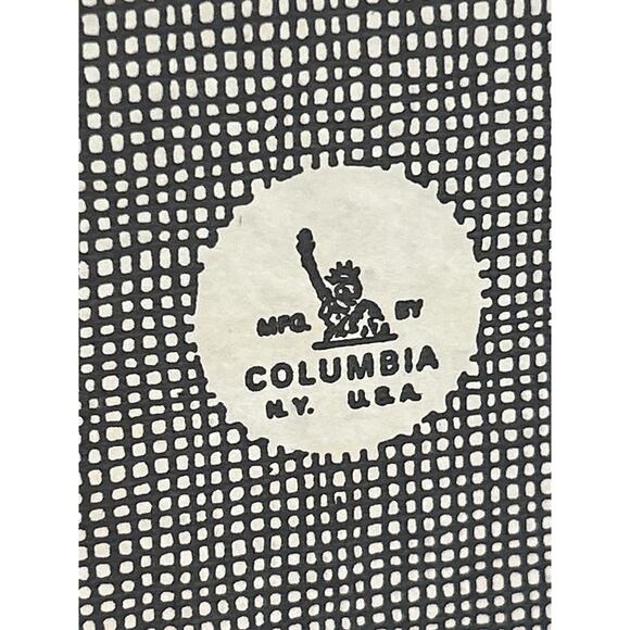 Vintage Columbia NY USA Heavy Duty Binders Lot of 2 – Black Riveted Office - Picture 6 of 7